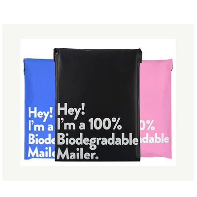 I contenitori di regalo dei bambini del fumetto esprimono il corriere biodegradabile Bags Matte Black Pink di 100%
