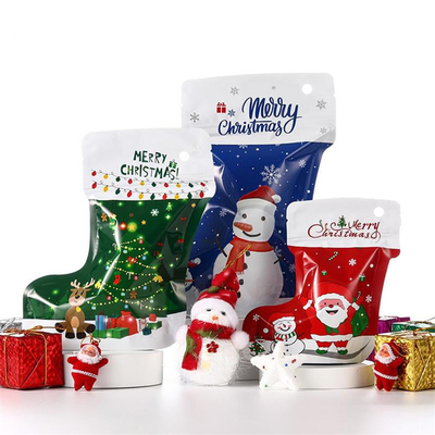 Sacchetto d'imballaggio del foglio di alluminio di Natale del nuovo anno Conservazione dello spuntino del partito dell'alce di Babbo Natale
