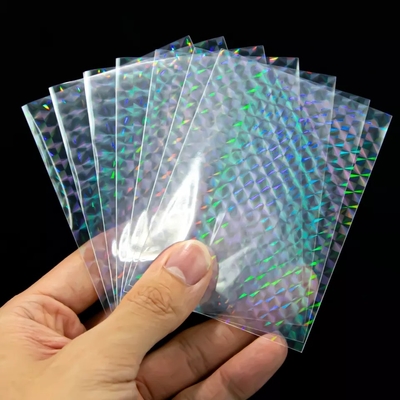 Gioco da tavolo PP Buste per carte in plastica morbida Arcobaleno trasparente Laser trasparente opaco