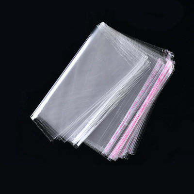 7*10cm Clear Flat OPP Poly Packaging Bag Self Adhesive For Cellophane Low MOQ