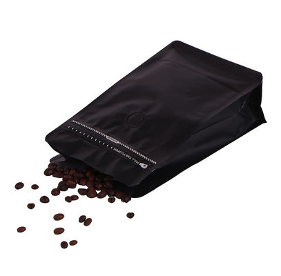 Empty Coffee Beans Aluminum Foil Bag Heat Sealable With Valve