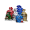 Babbo Natale per bambini in plastica con coulisse, biscotto, caramelle, giocattoli, confezioni regalo