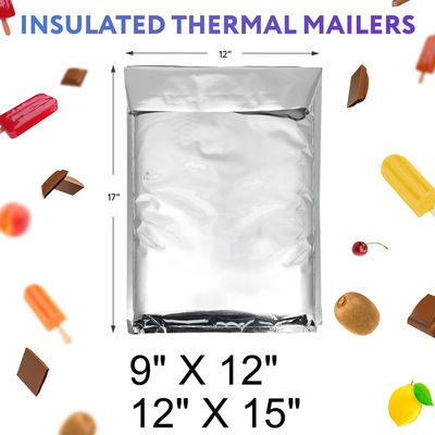 Dispositivi di foglio di alluminio metallico caldo freddo termico isolato raffreddatore a bolla mailers busta