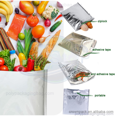 Involucro termico impermeabile refrigeratore per caviale confezioni per la spedizione, sacchetto isolante in foglio Silver Mailer