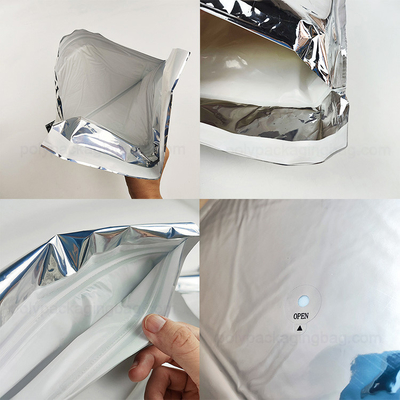 Borse isolanti in foglio d'alluminio argento Nave di piccole dimensioni Beni sensibili alle temperature Isolati busta metallizzata per il freddo